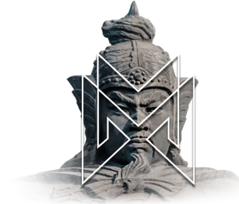 Origen visual del emblema MHERO inspirado en armadura